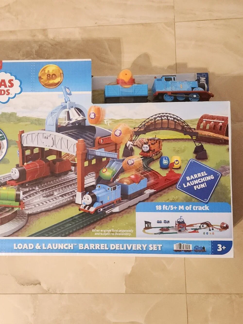 Thomas & Friends Load & Launch Barrel Delivery Set 80th Anniversary NEW In Box